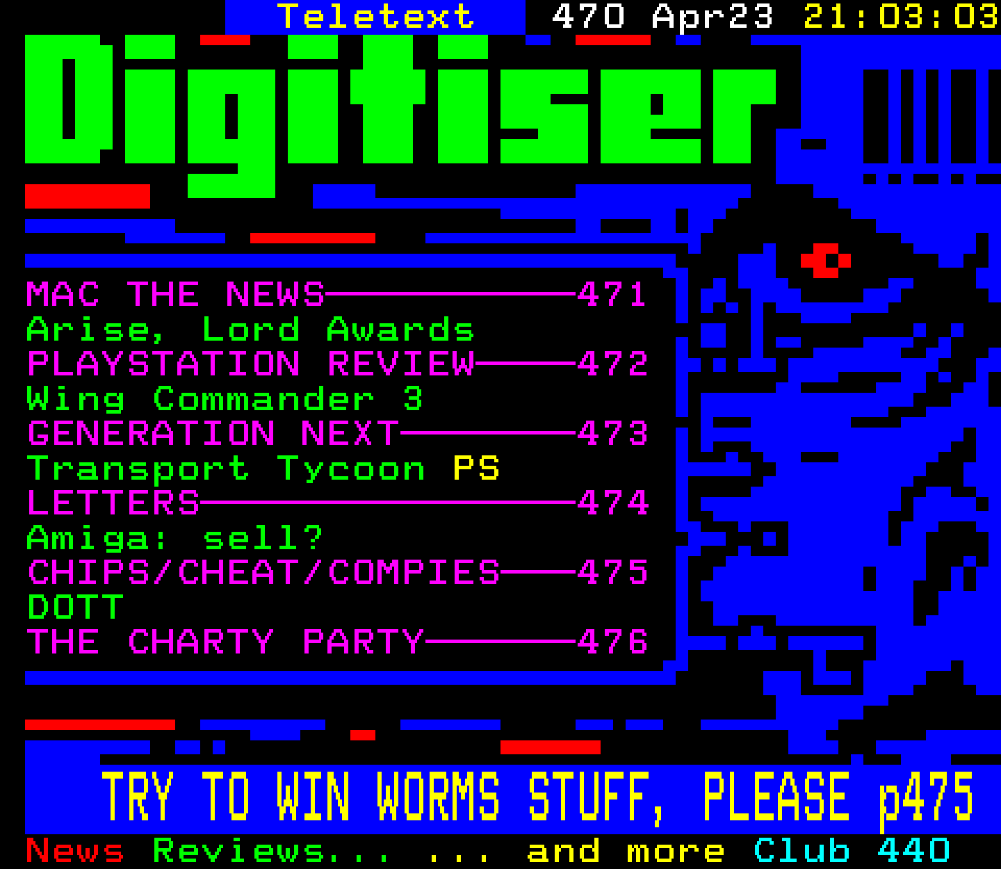 Digitiser, Teletext - 1996