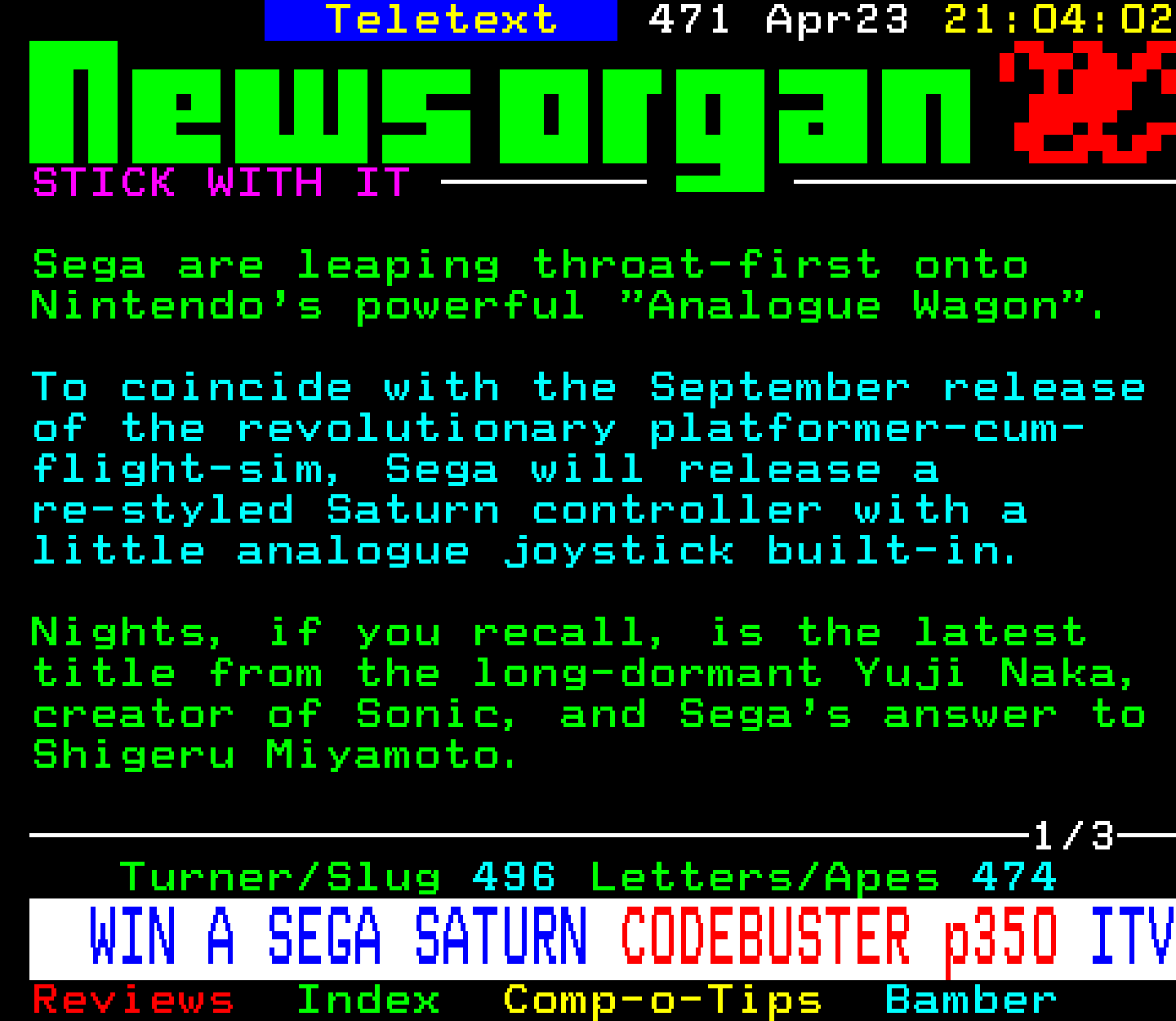 Digitiser, Teletext - 1996
