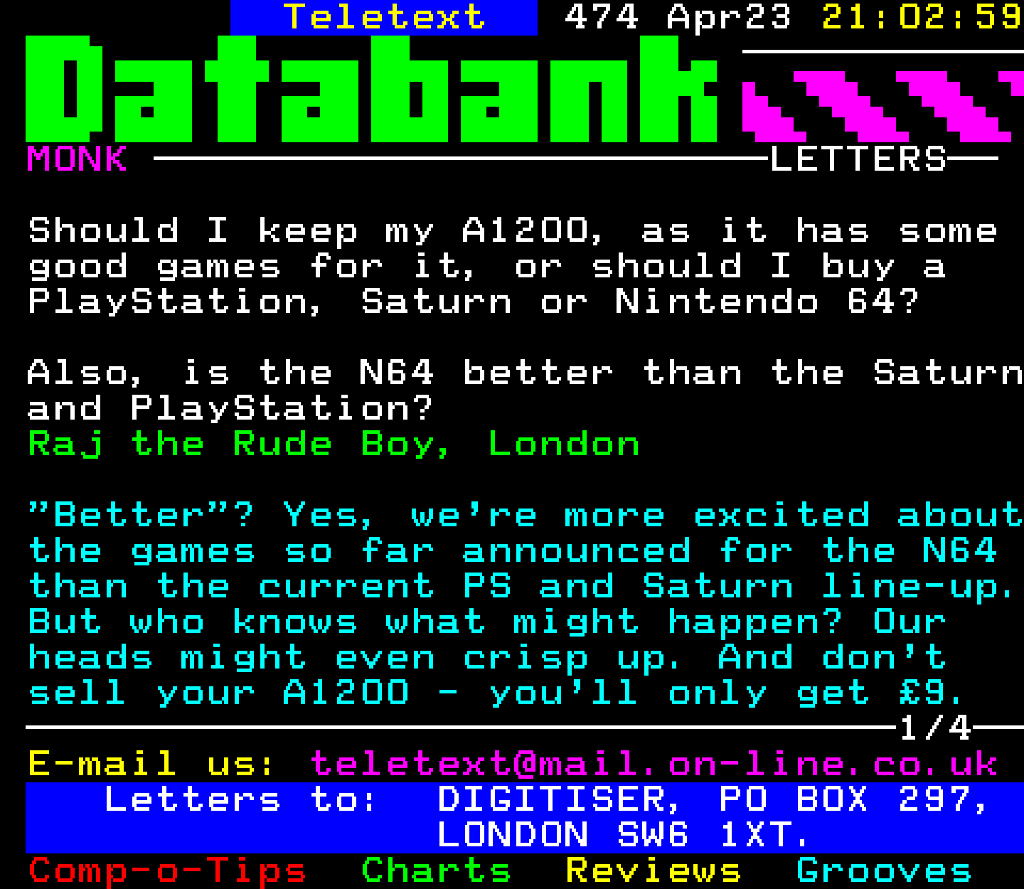 Digitiser, Teletext - 1996