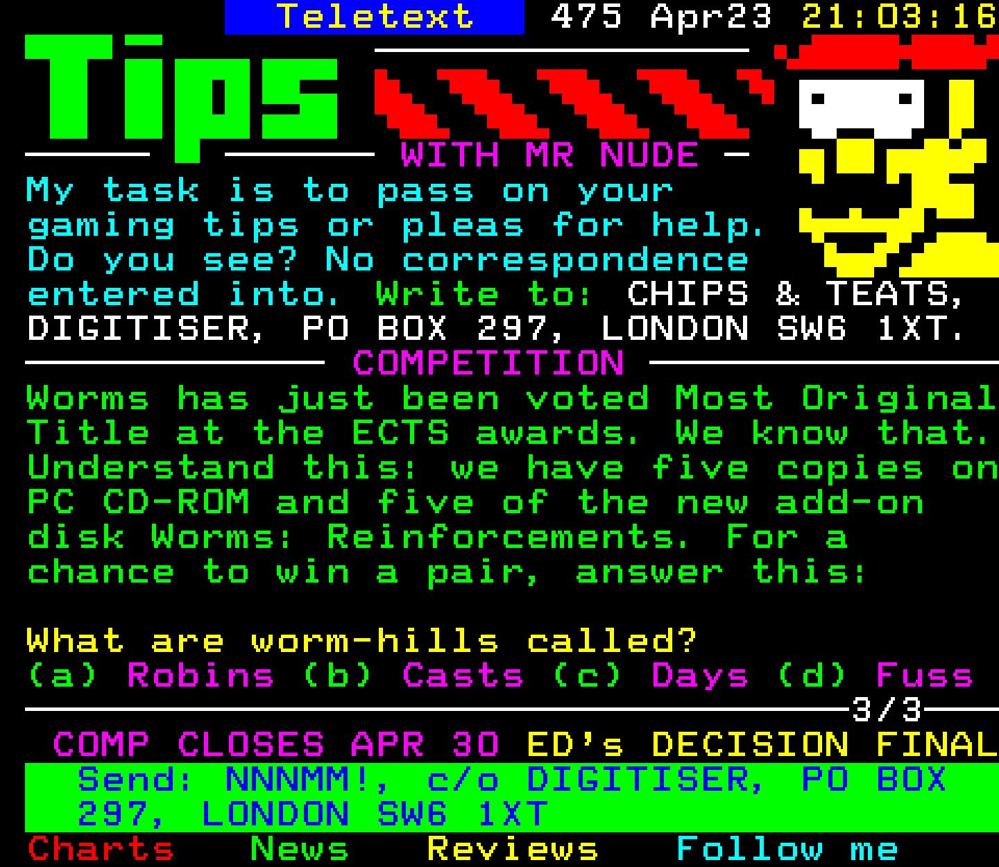 Digitiser, Teletext - 1996
