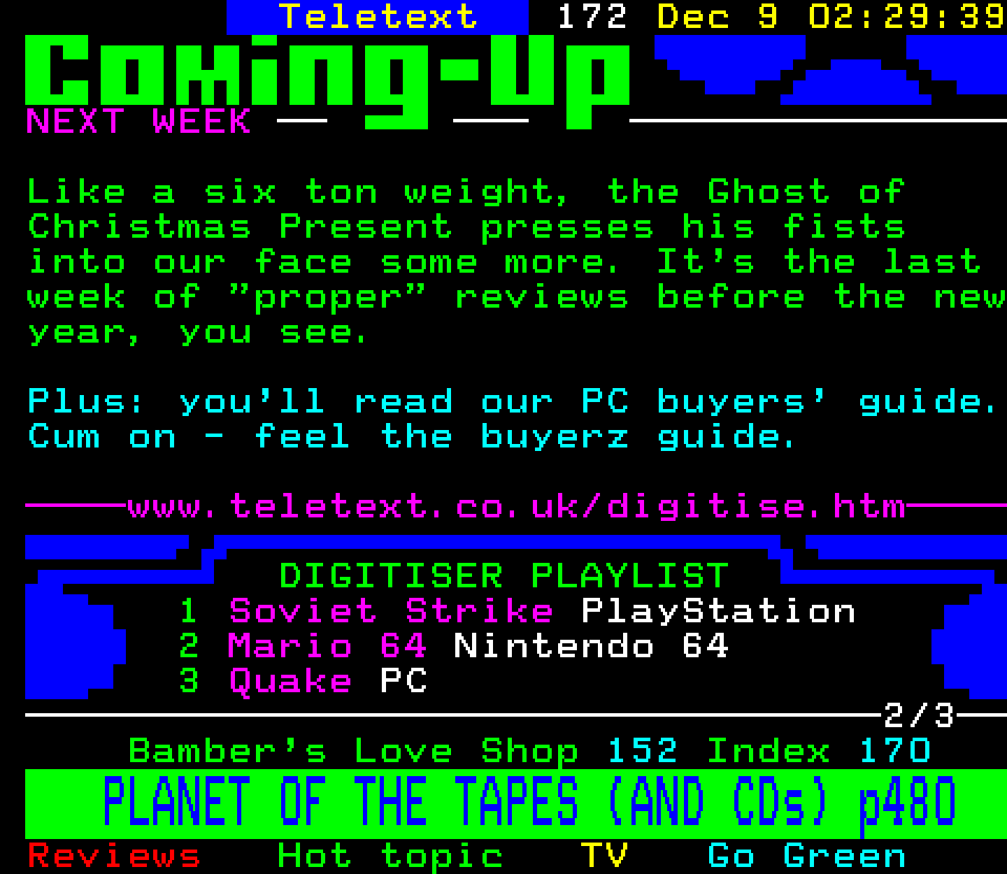 Digitiser, Teletext - 1996