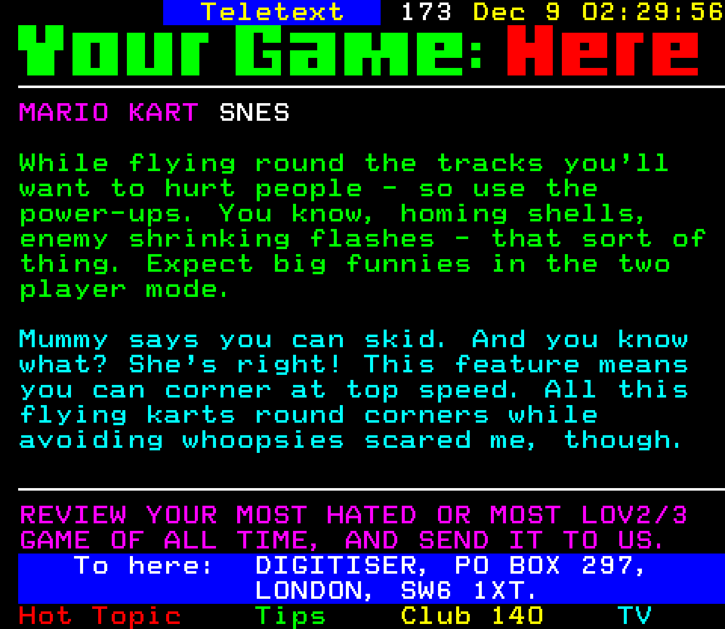 Digitiser, Teletext - 1996