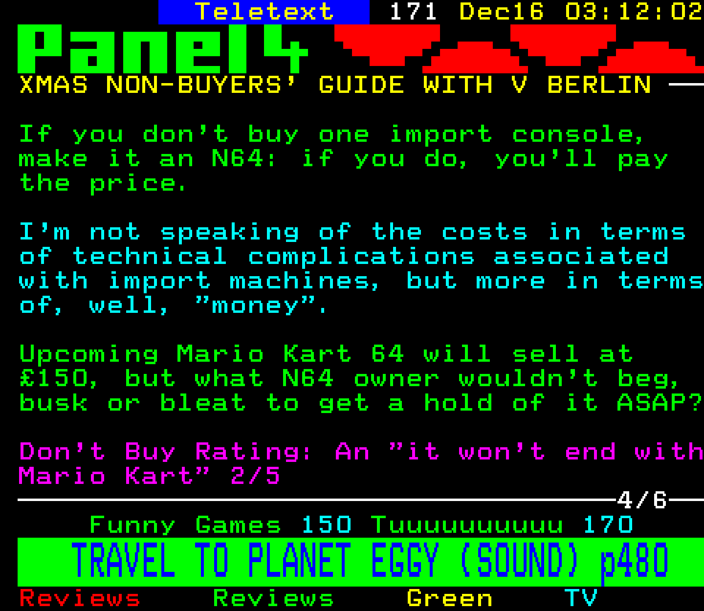 Digitiser, Teletext - 1996