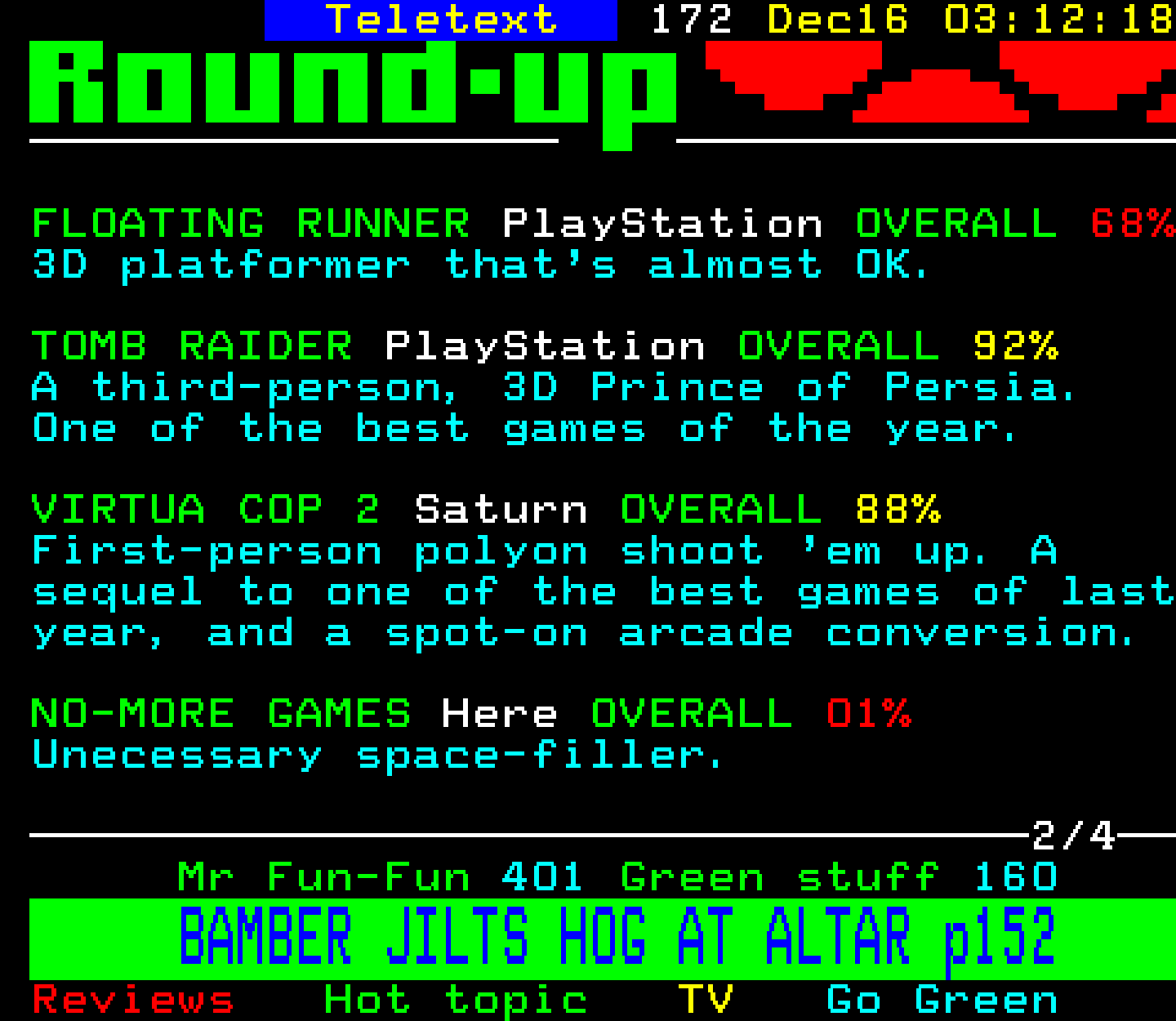 Digitiser, Teletext - 1996