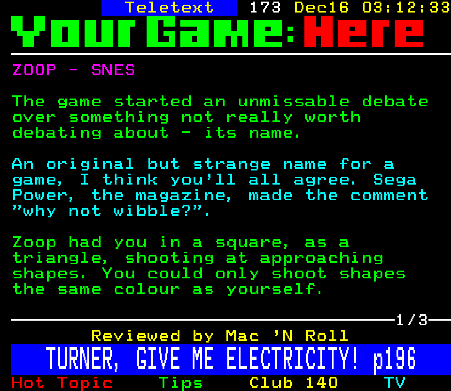 Digitiser, Teletext - 1996
