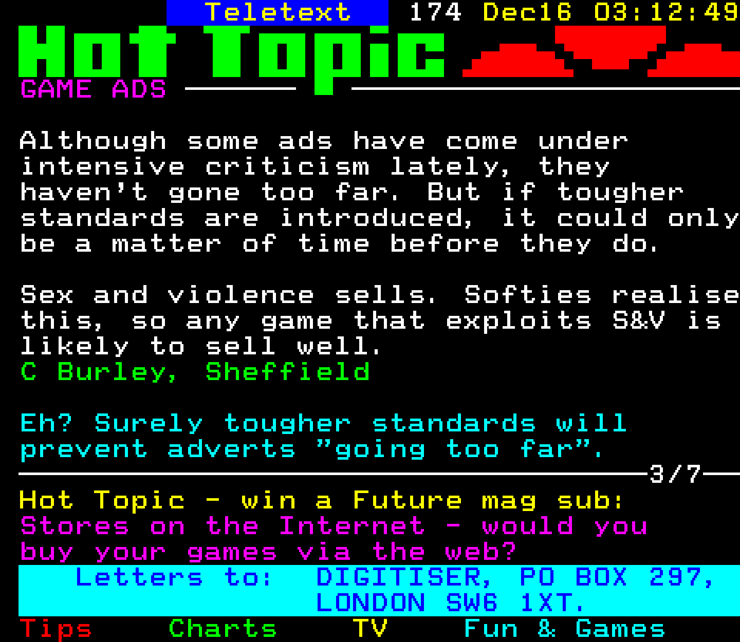 Digitiser, Teletext - 1996