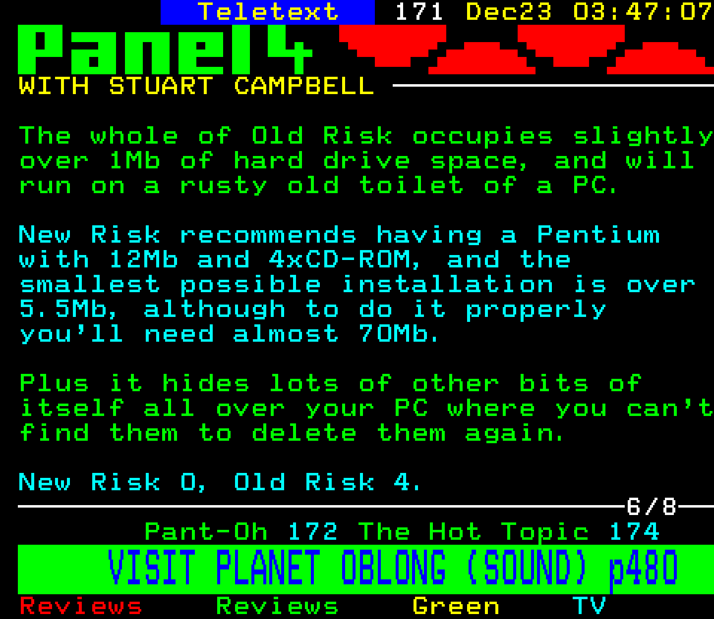 Digitiser, Teletext - 1996