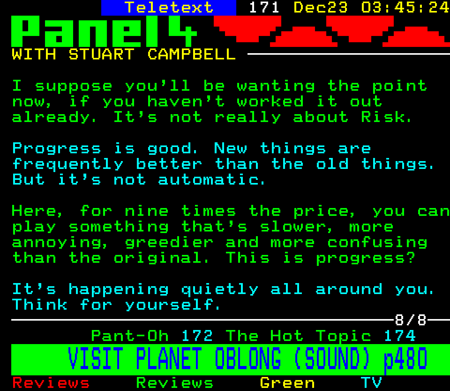 Digitiser, Teletext - 1996