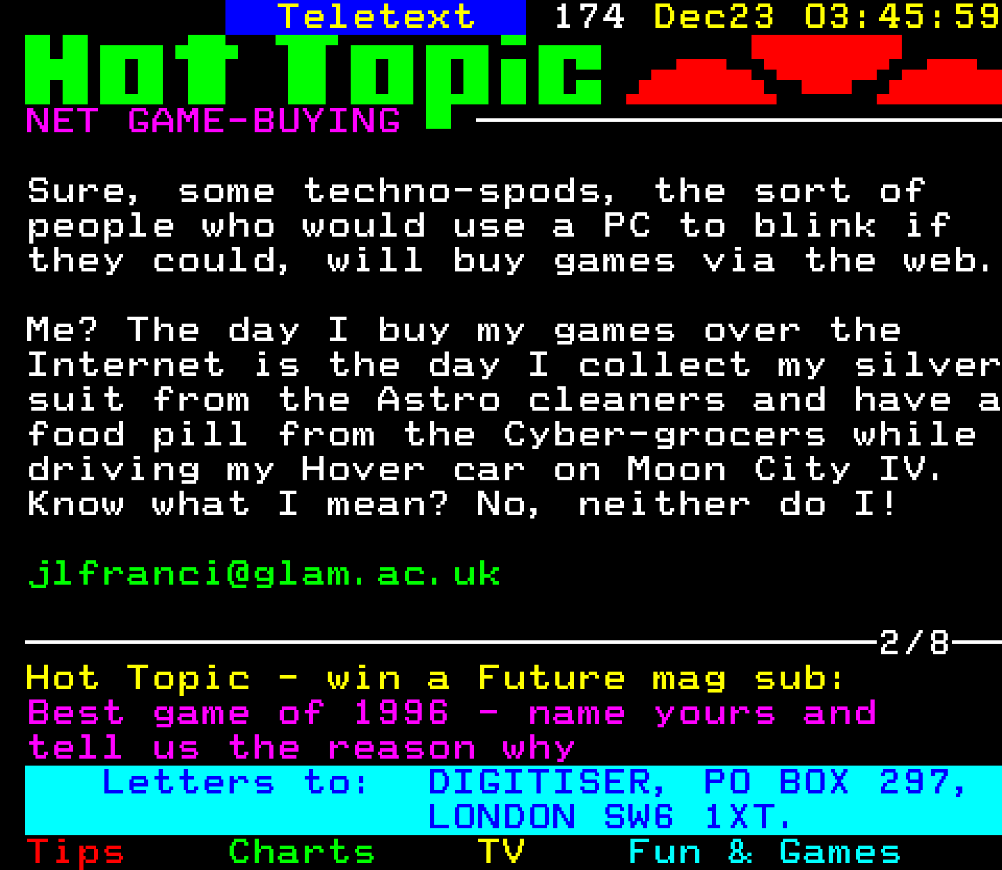 Digitiser, Teletext - 1996
