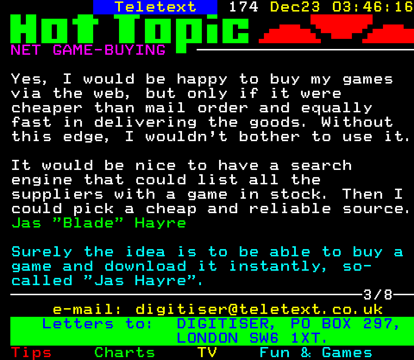 Digitiser, Teletext - 1996