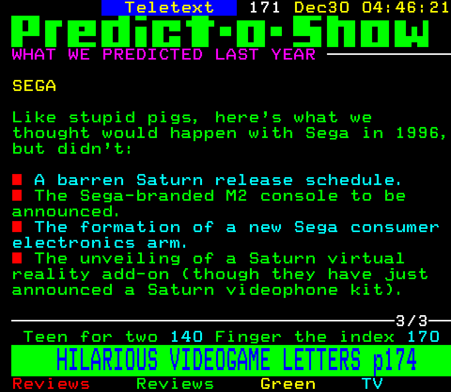Digitiser, Teletext - 1996