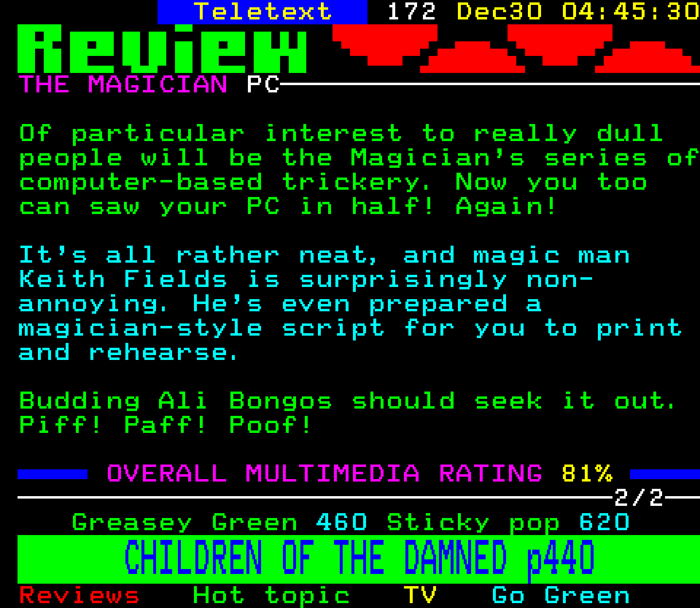Digitiser, Teletext - 1996