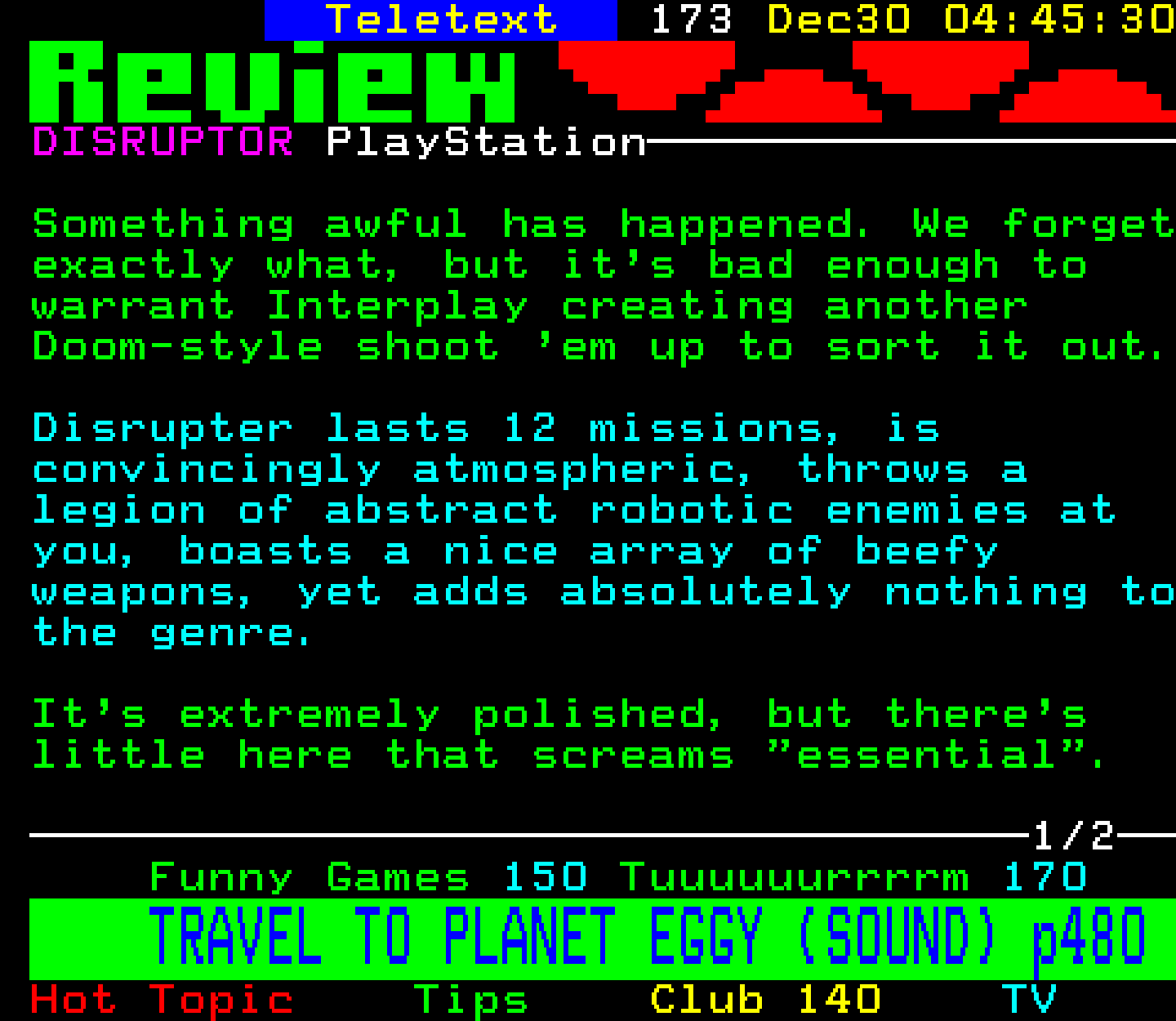 Digitiser, Teletext - 1996