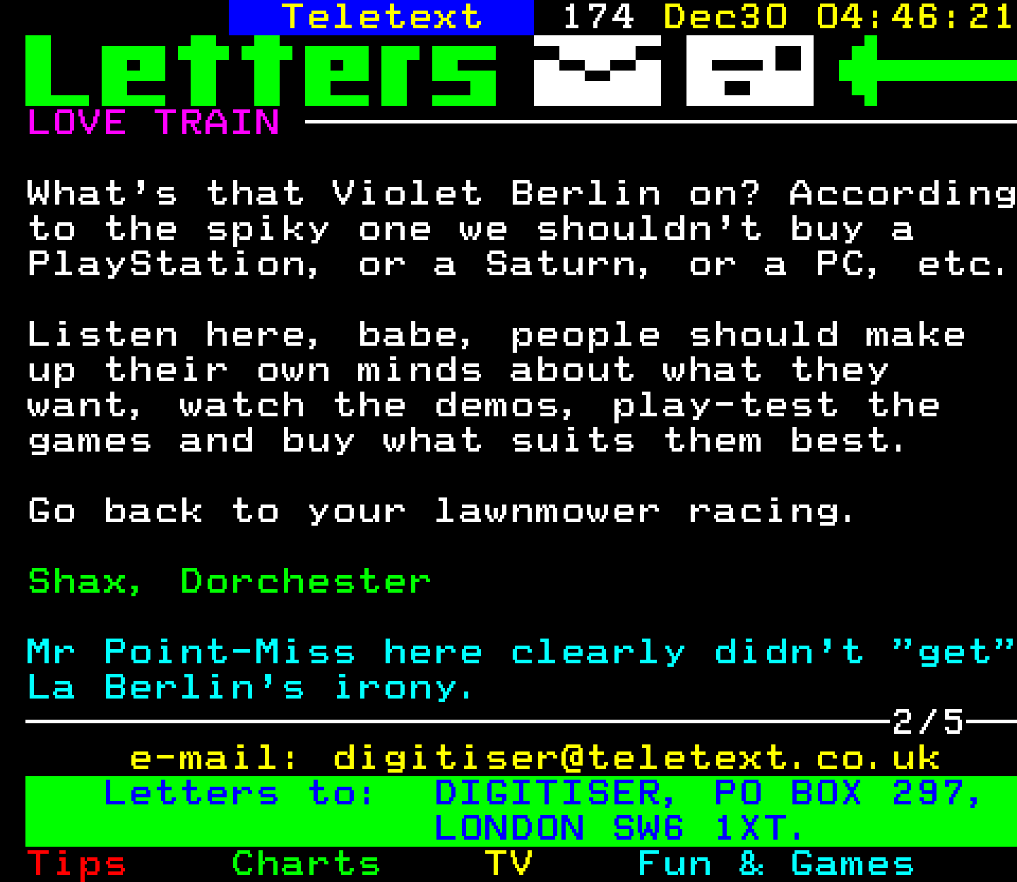 Digitiser, Teletext - 1996