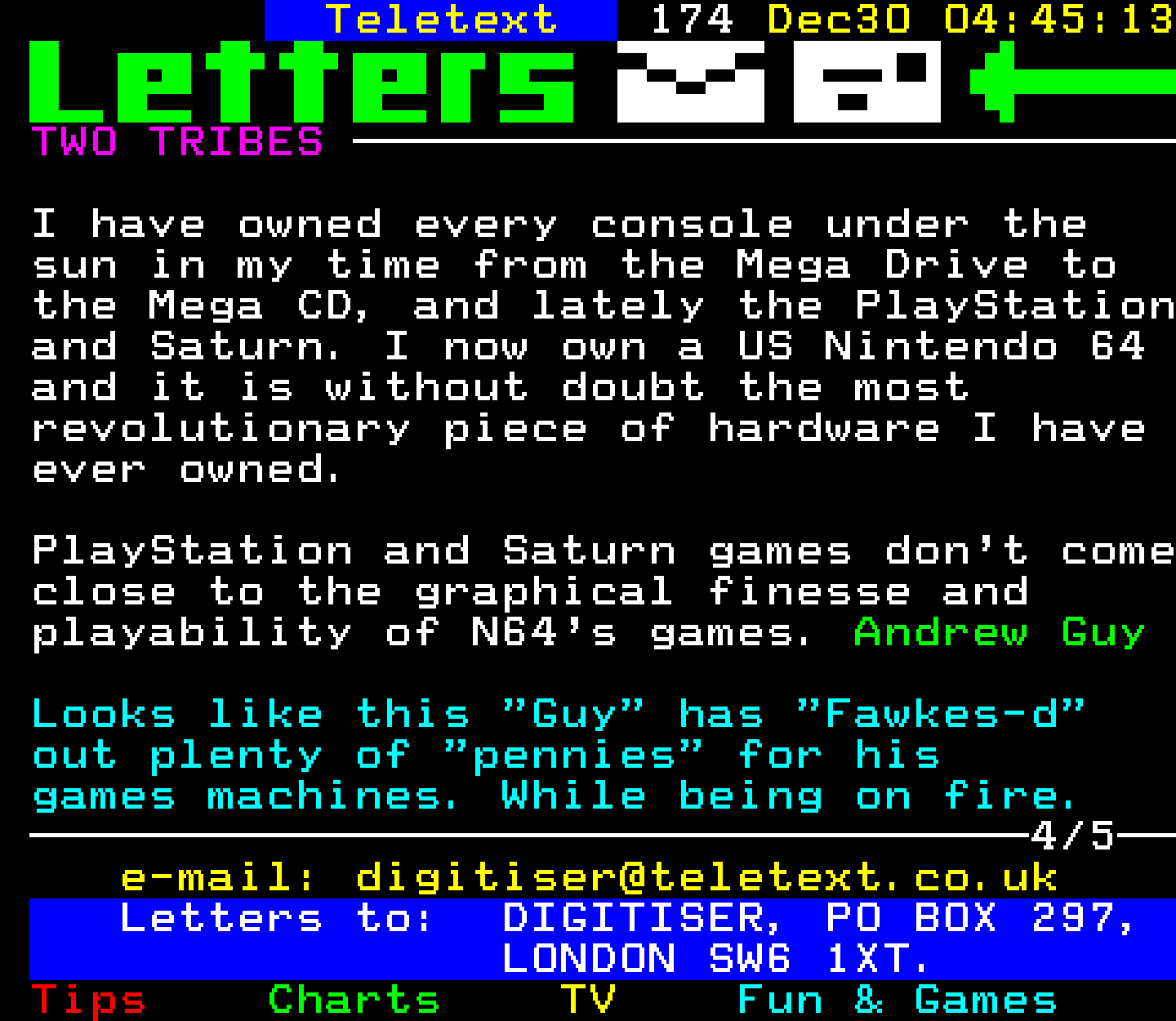 Digitiser, Teletext - 1996