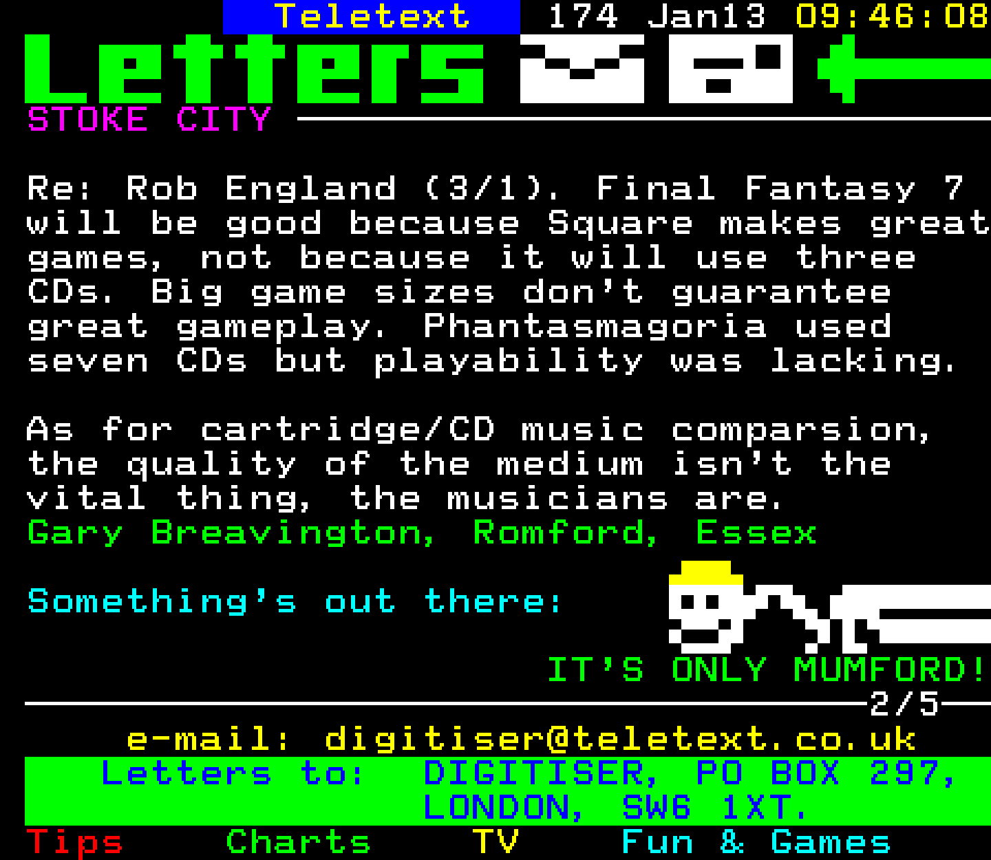 Digitiser, Teletext - 1997