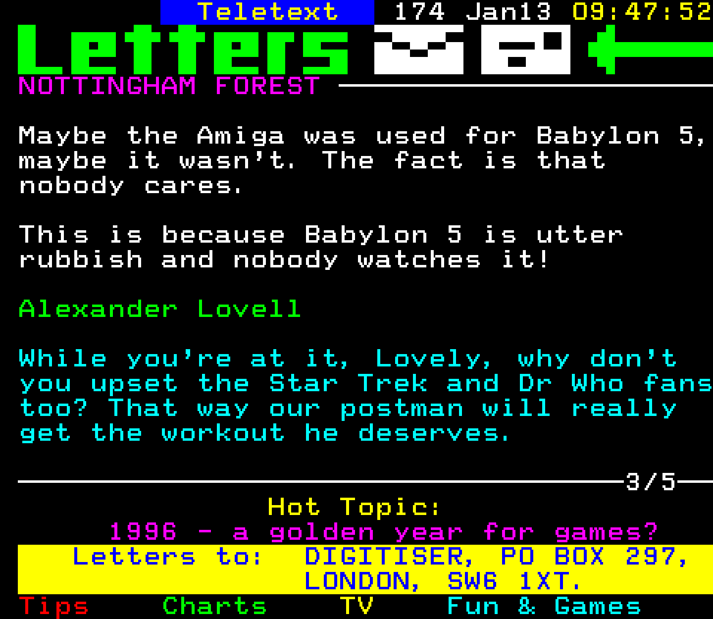 Digitiser, Teletext - 1997