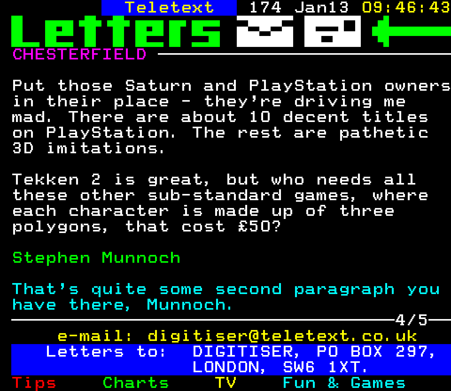 Digitiser, Teletext - 1997