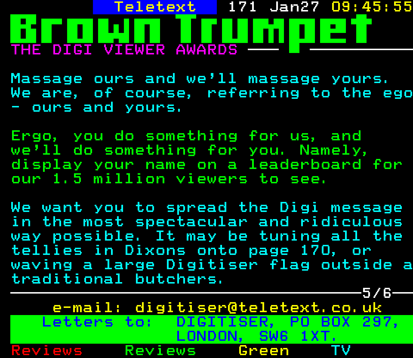 Digitiser, Teletext - 1997