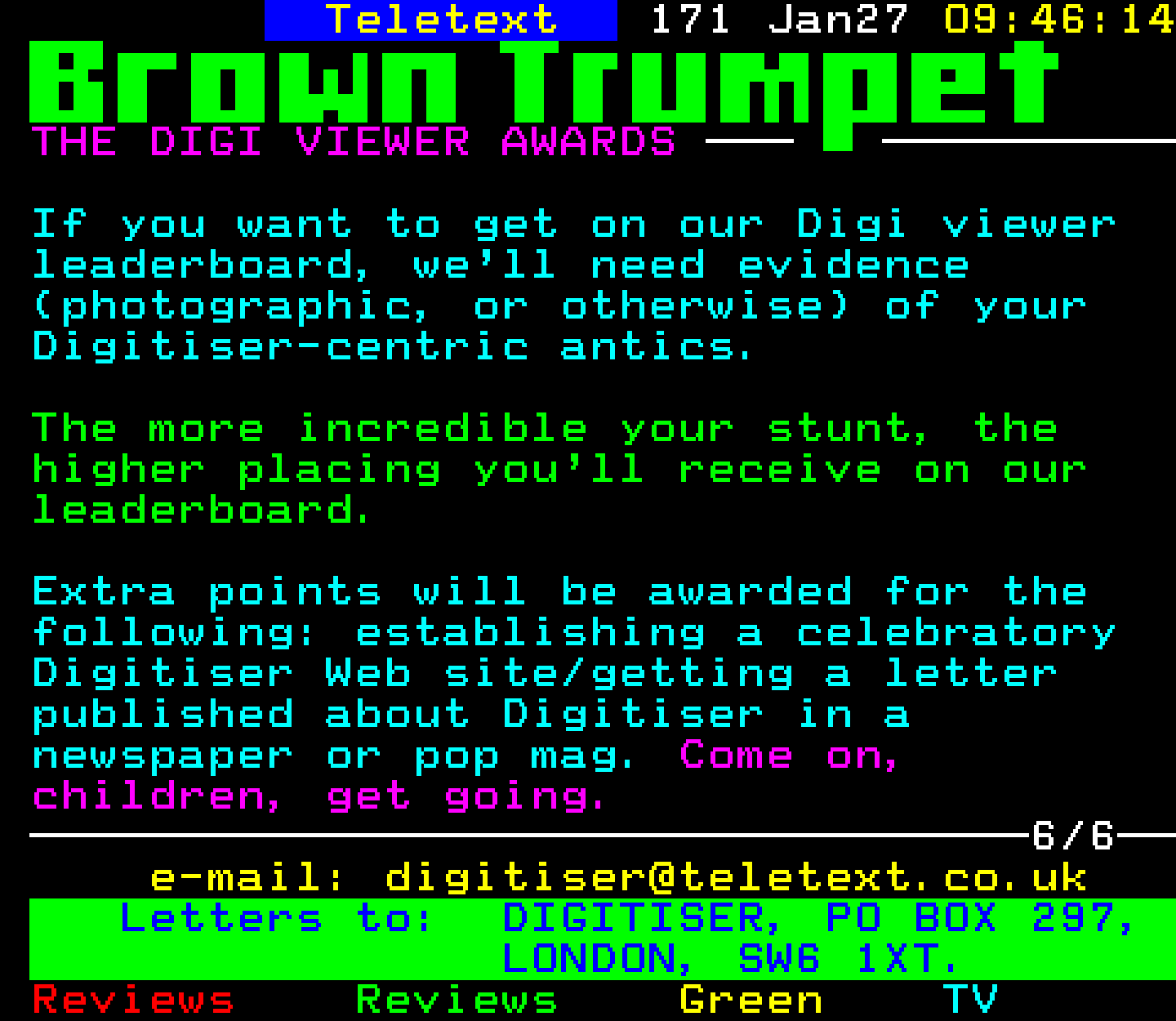 Digitiser, Teletext - 1997