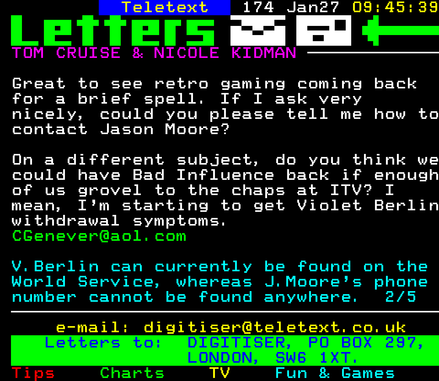 Digitiser, Teletext - 1997