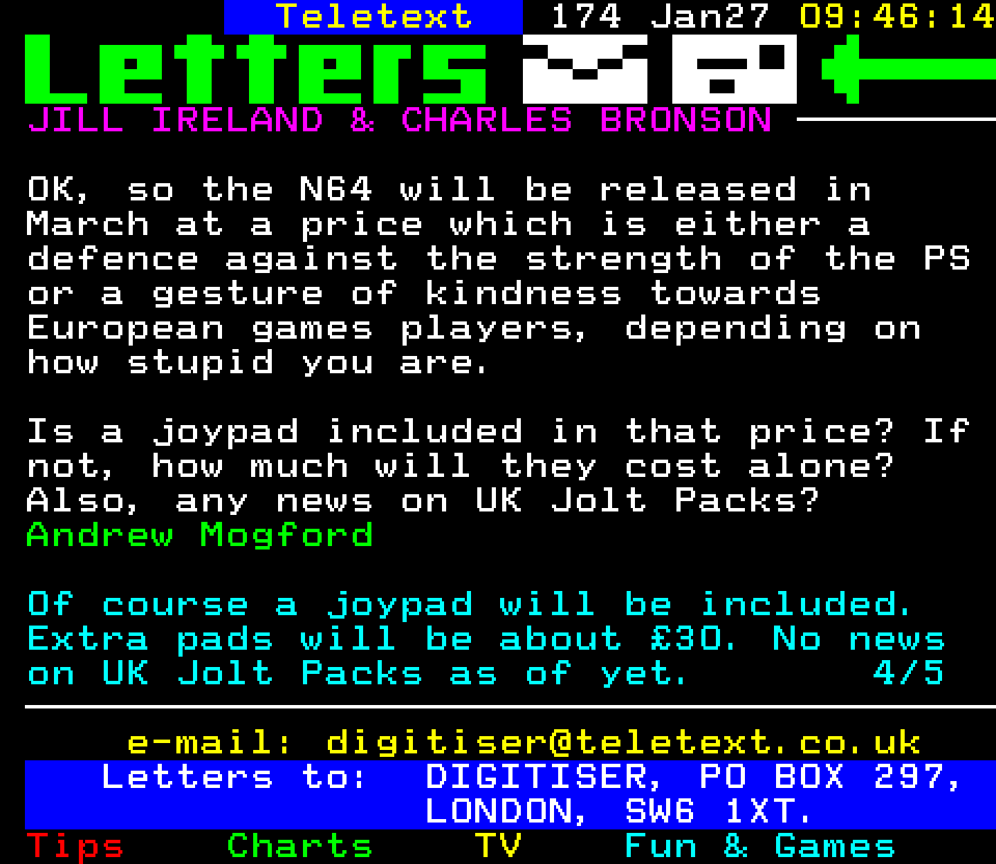 Digitiser, Teletext - 1997
