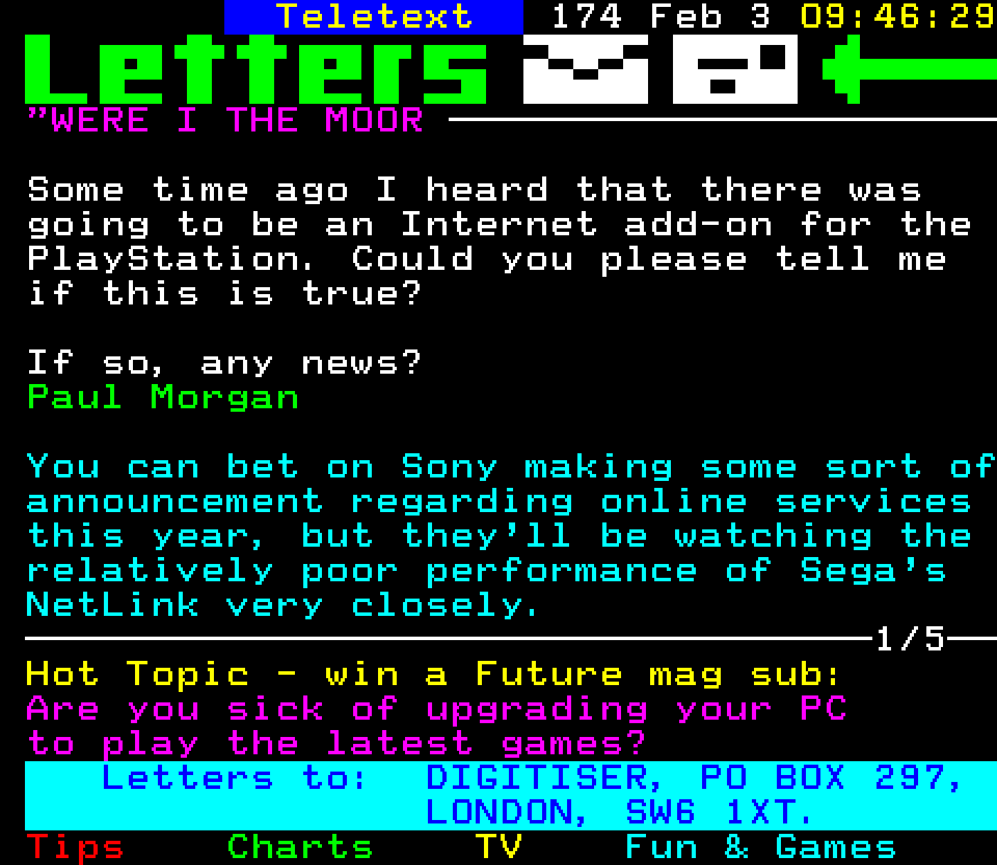 Digitiser, Teletext - 1997