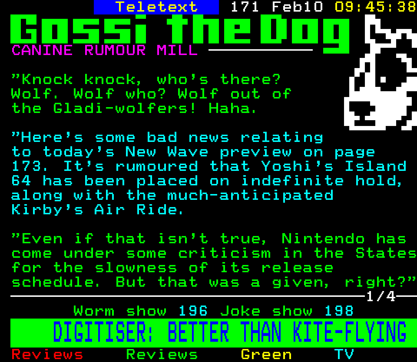 Digitiser, Teletext - 1997