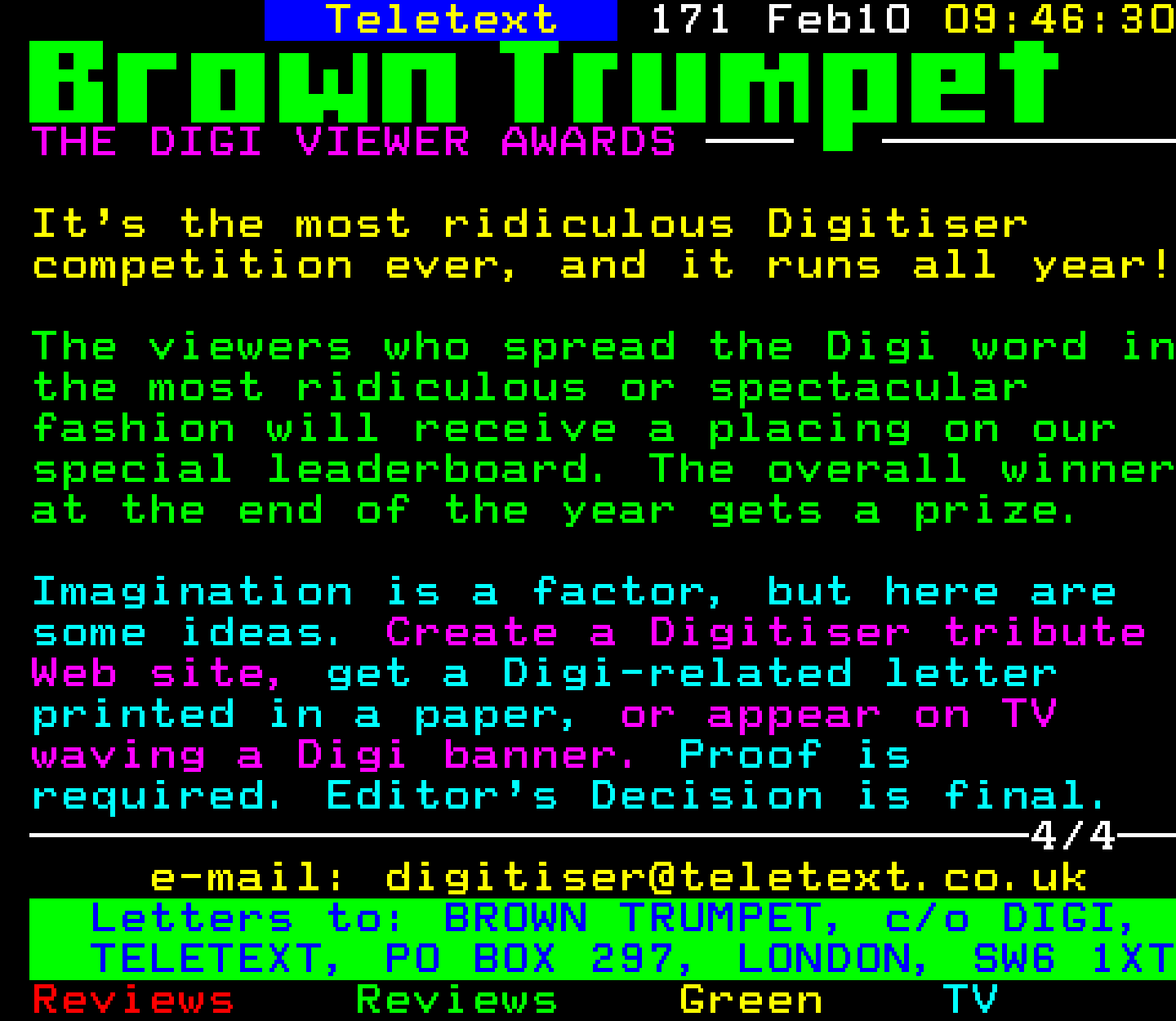 Digitiser, Teletext - 1997