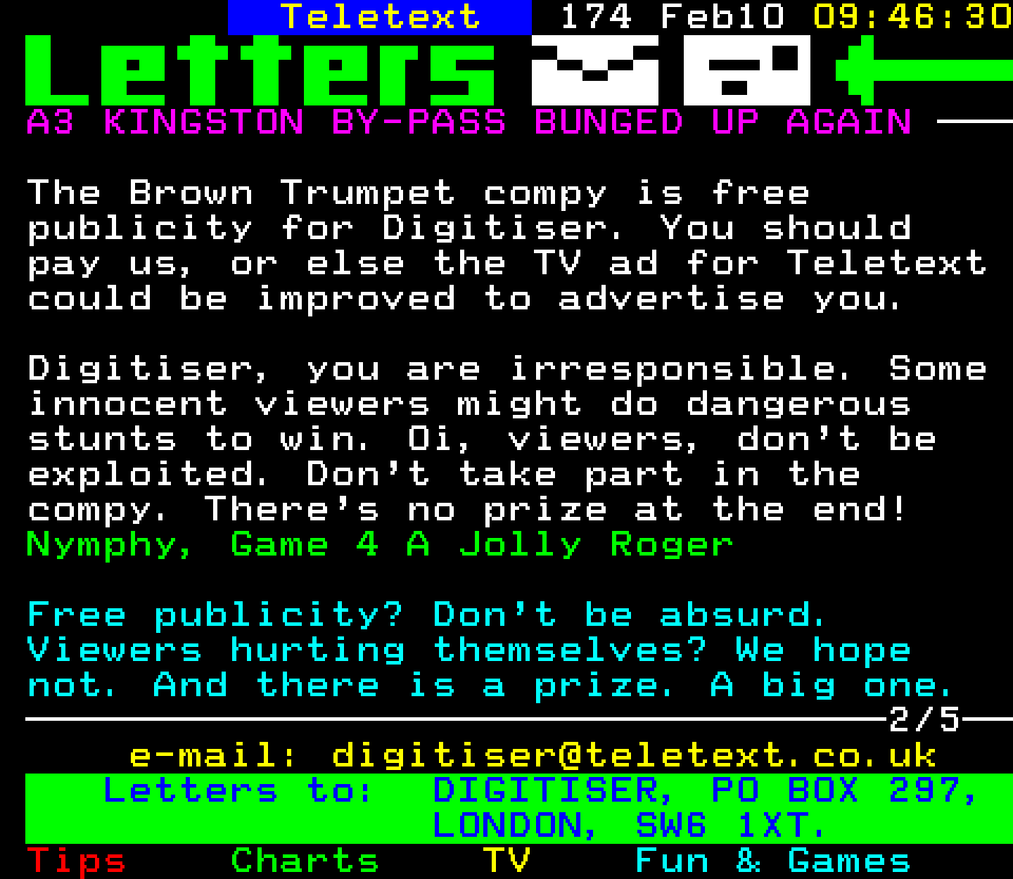 Digitiser, Teletext - 1997