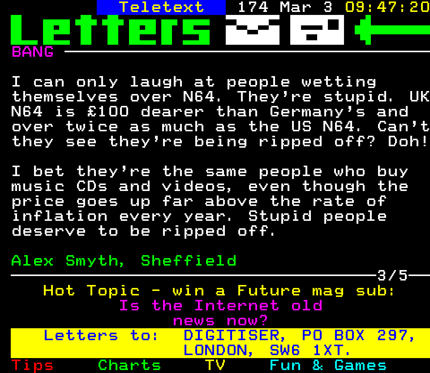 Digitiser, Teletext - 1997