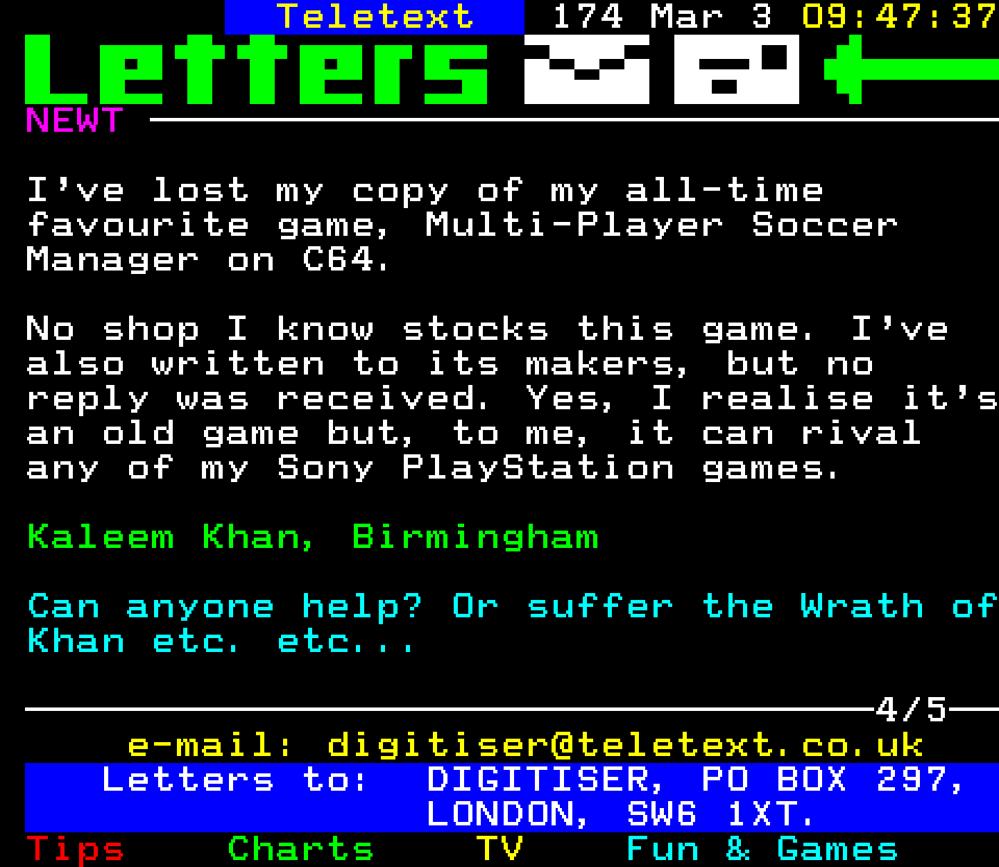 Digitiser, Teletext - 1997