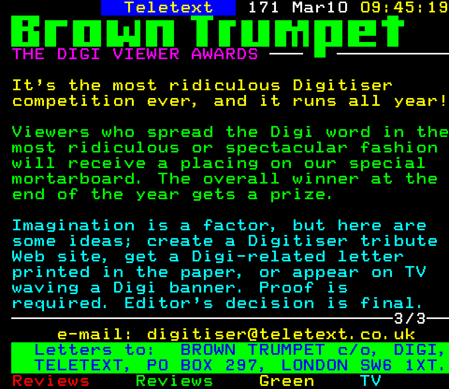 Digitiser, Teletext - 1997