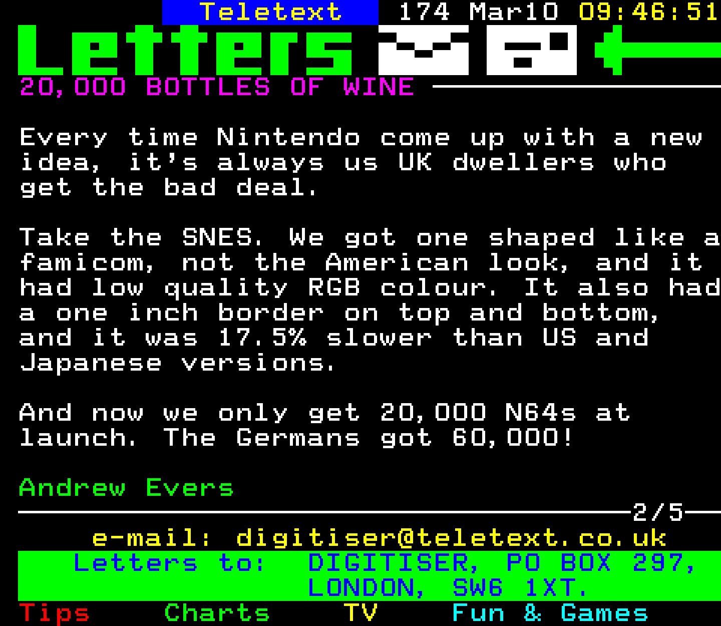 Digitiser, Teletext - 1997