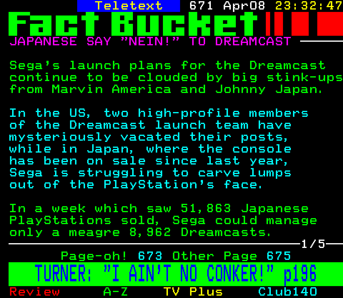 Digitiser, Teletext - 1999