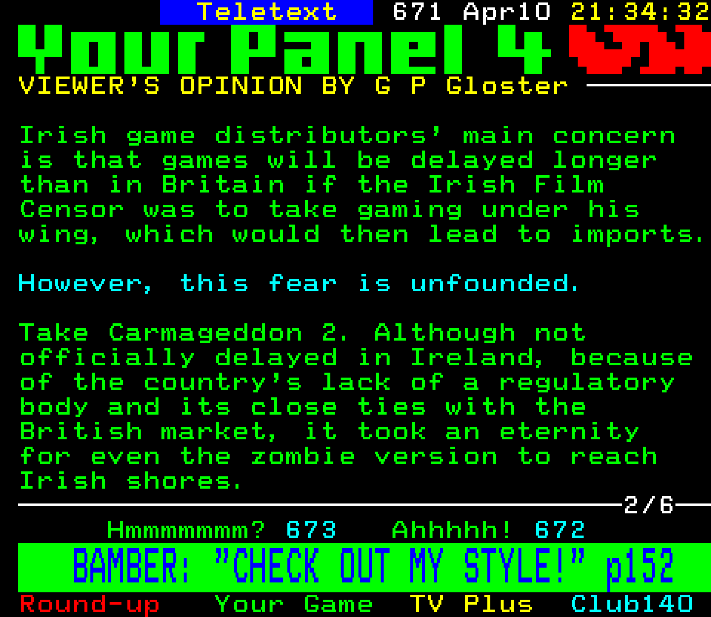 Digitiser, Teletext - 1999