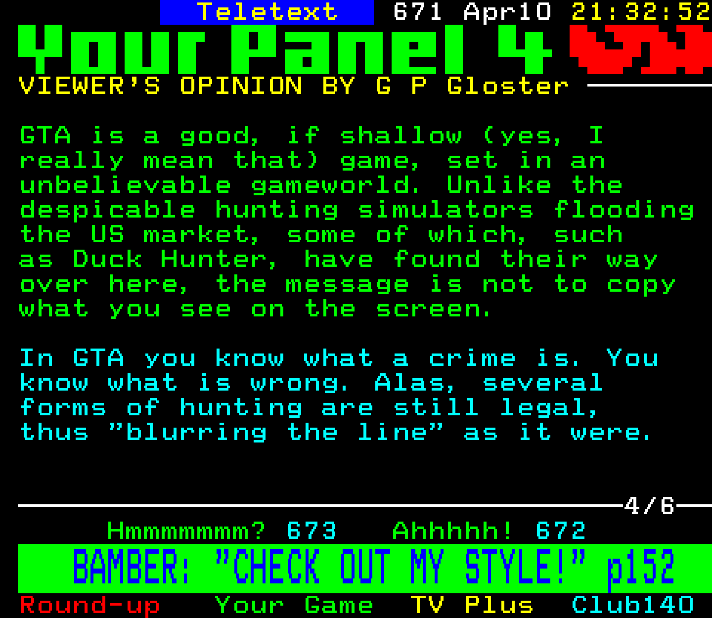 Digitiser, Teletext - 1999