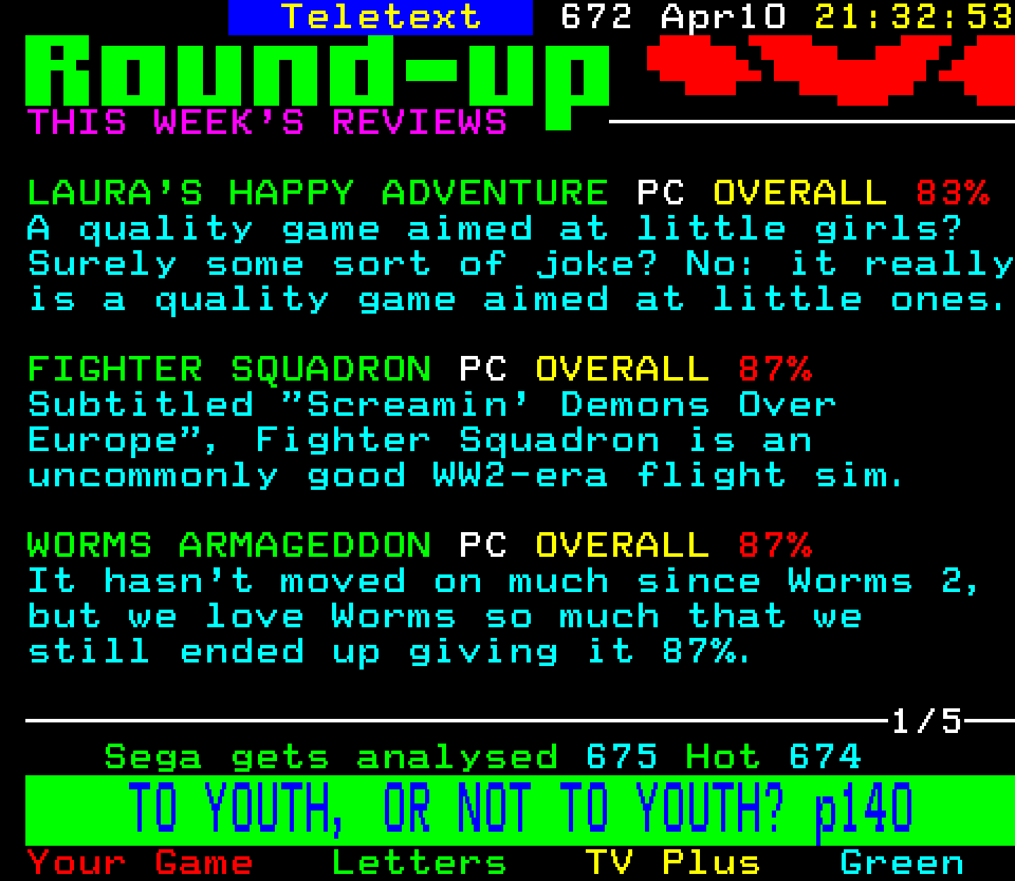 Digitiser, Teletext - 1999