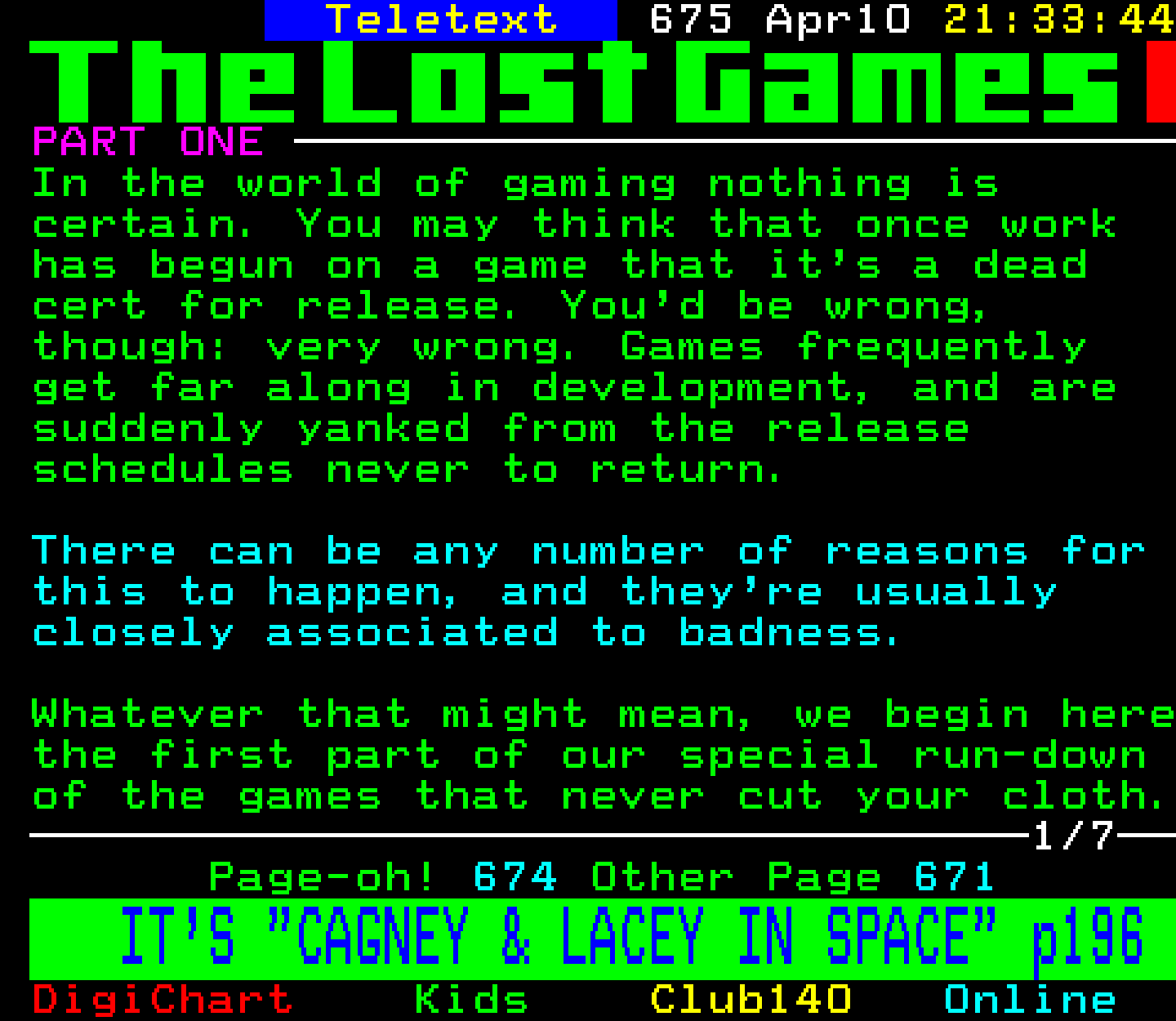 Digitiser, Teletext - 1999