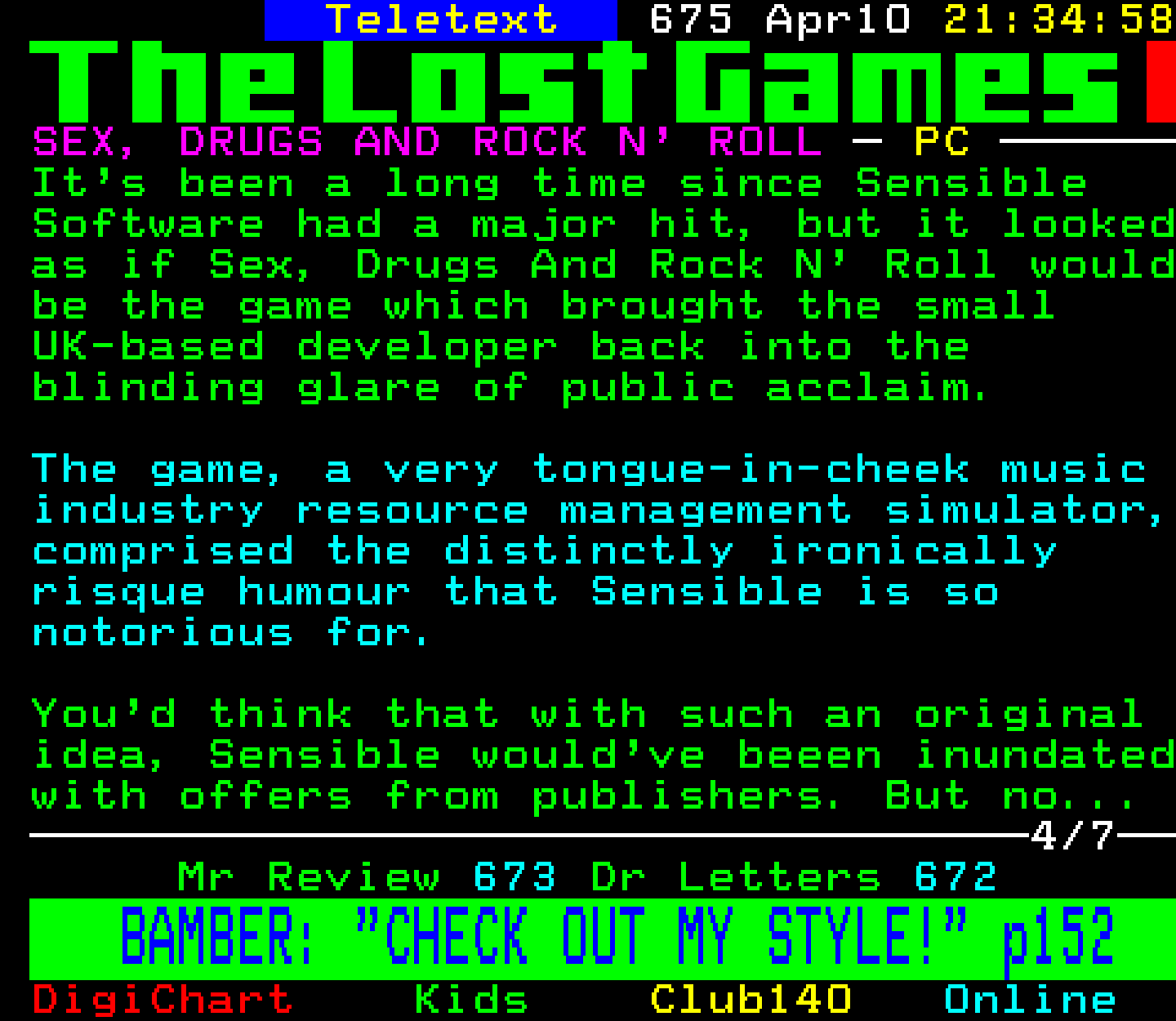 Digitiser, Teletext - 1999