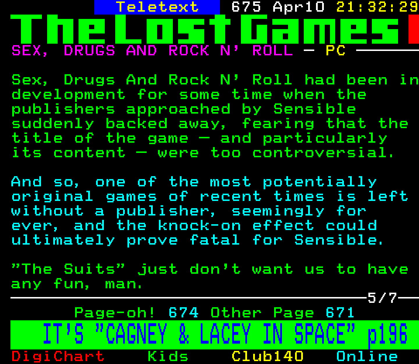 Digitiser, Teletext - 1999