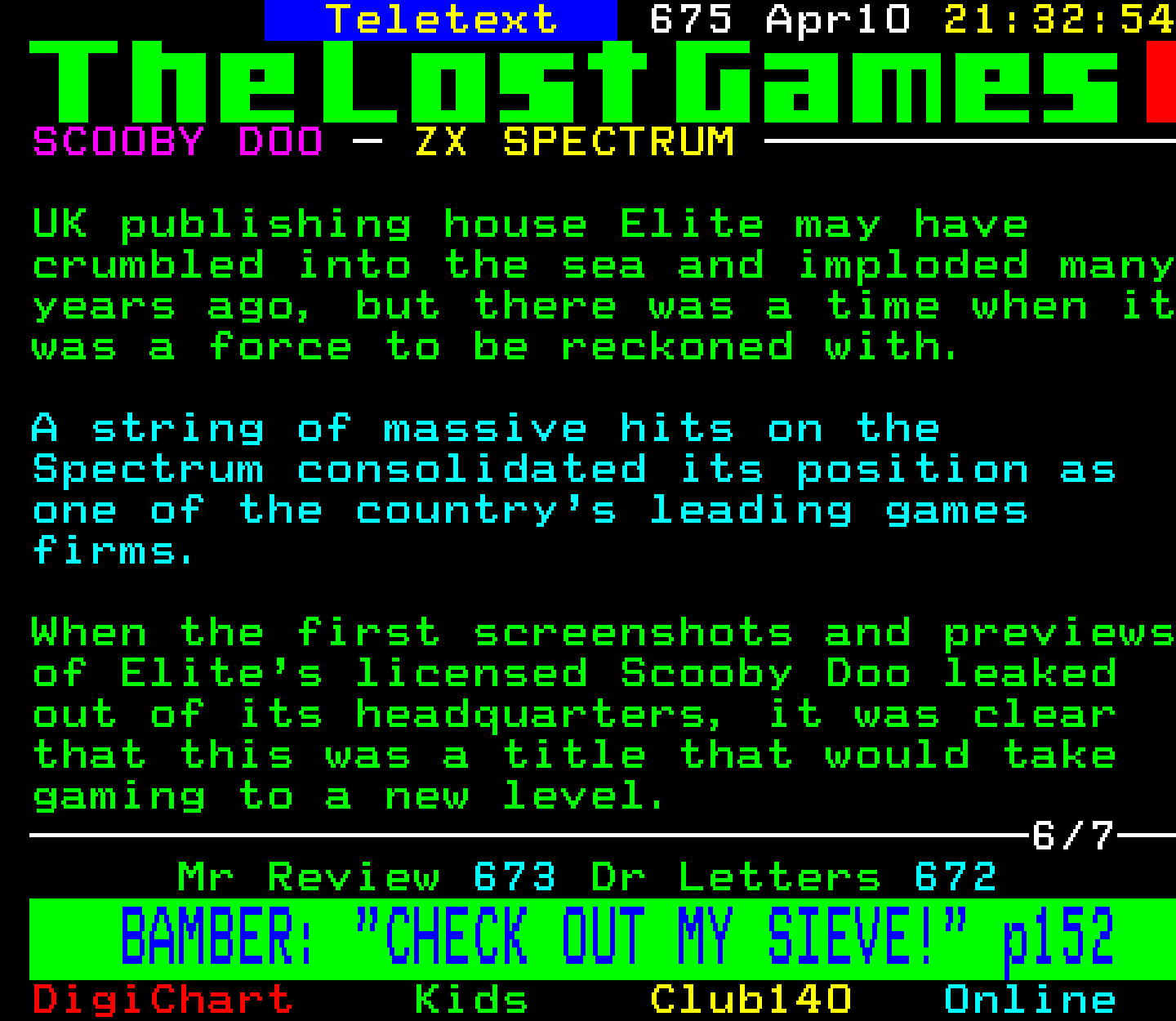 Digitiser, Teletext - 1999