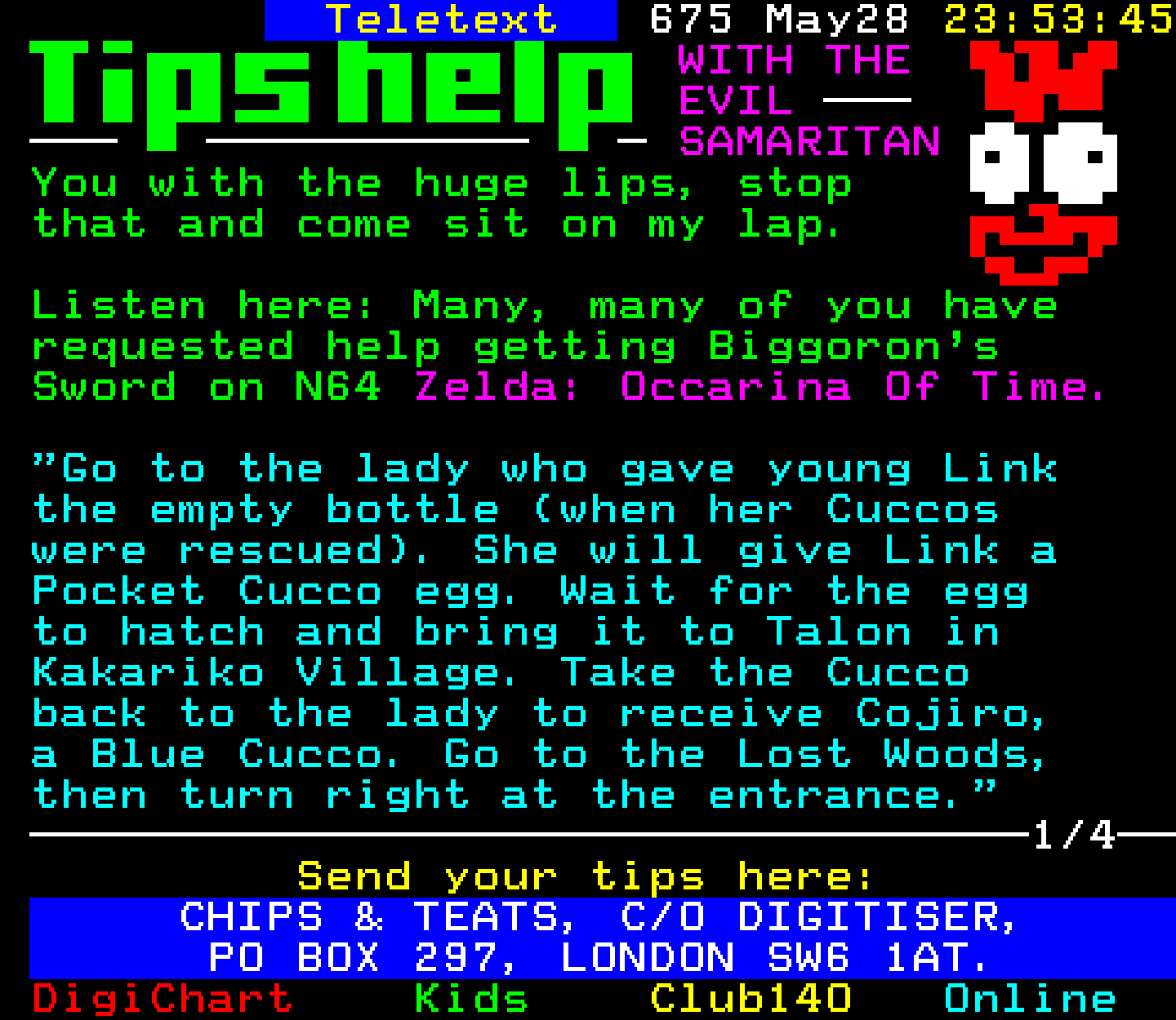 Digitiser, Teletext - 1999
