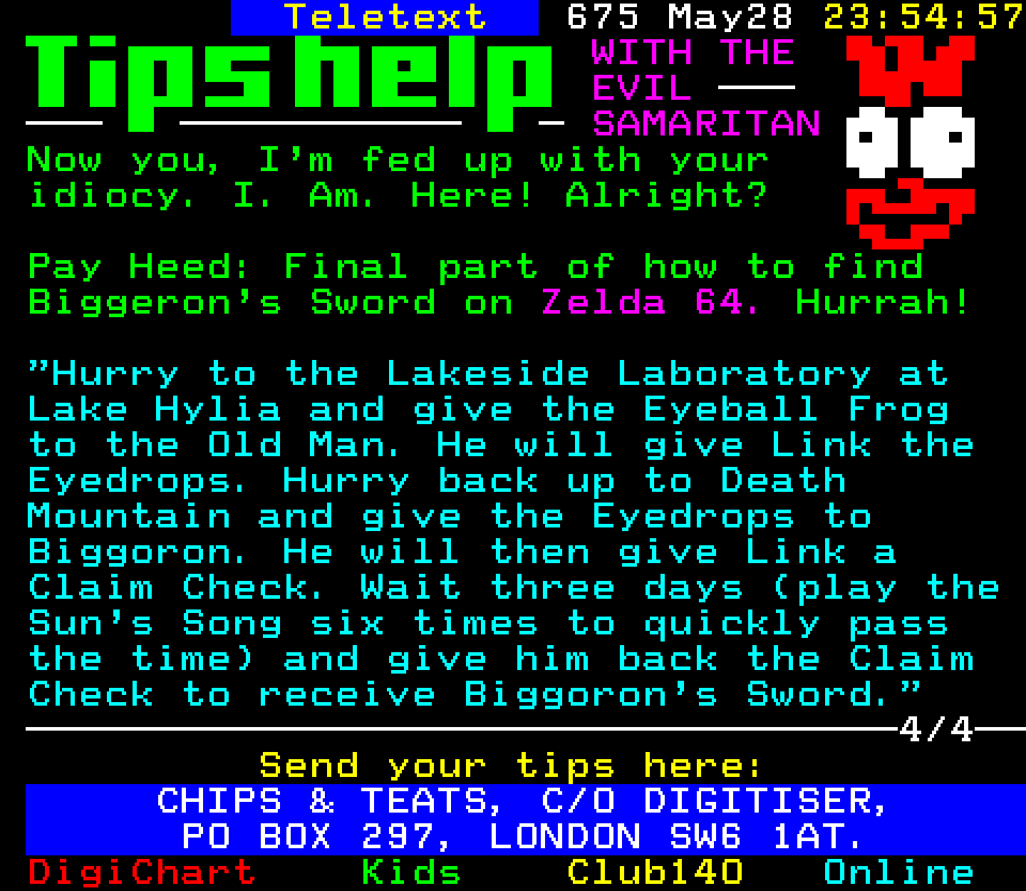 Digitiser, Teletext - 1999