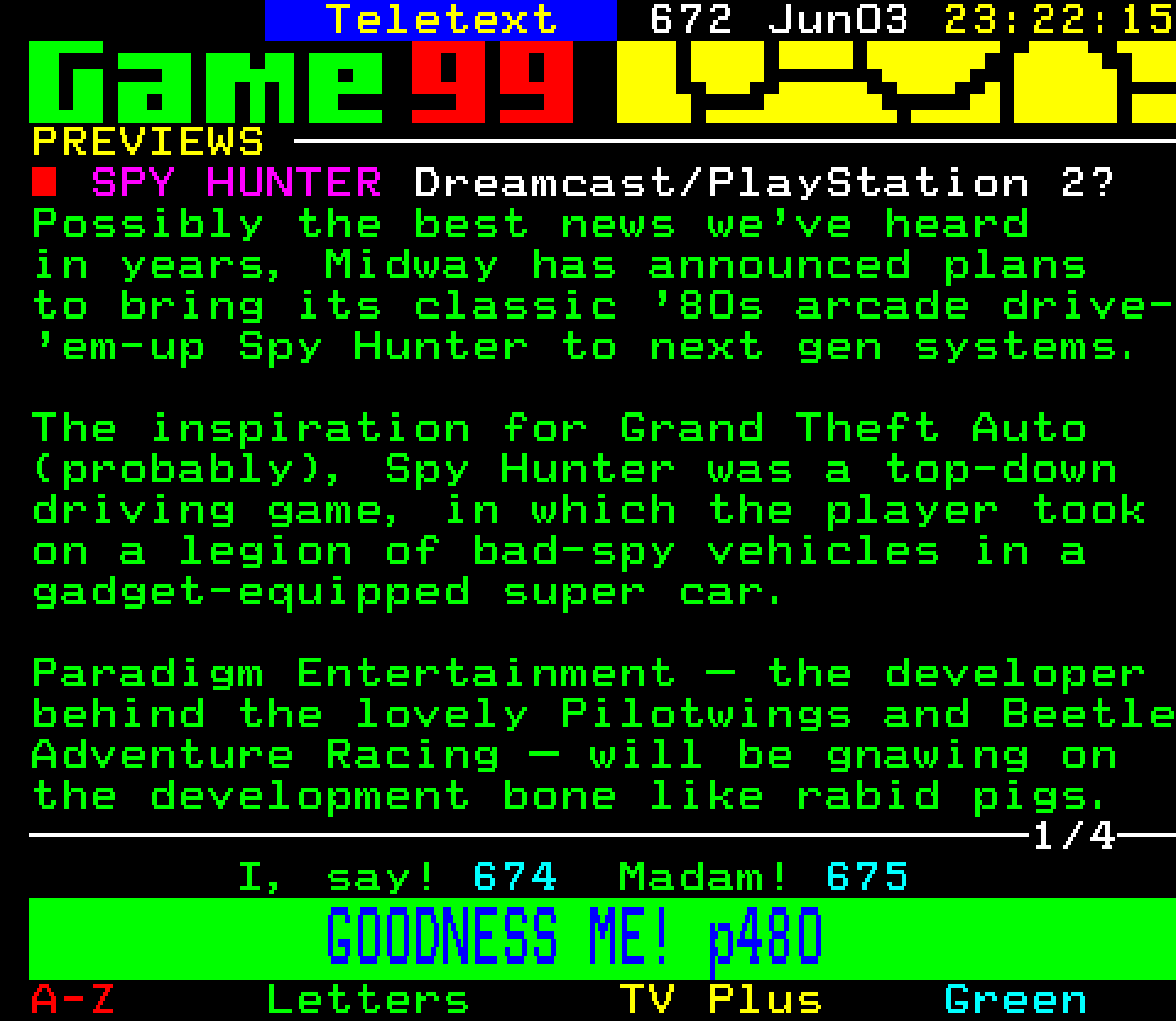 Digitiser, Teletext - 1999
