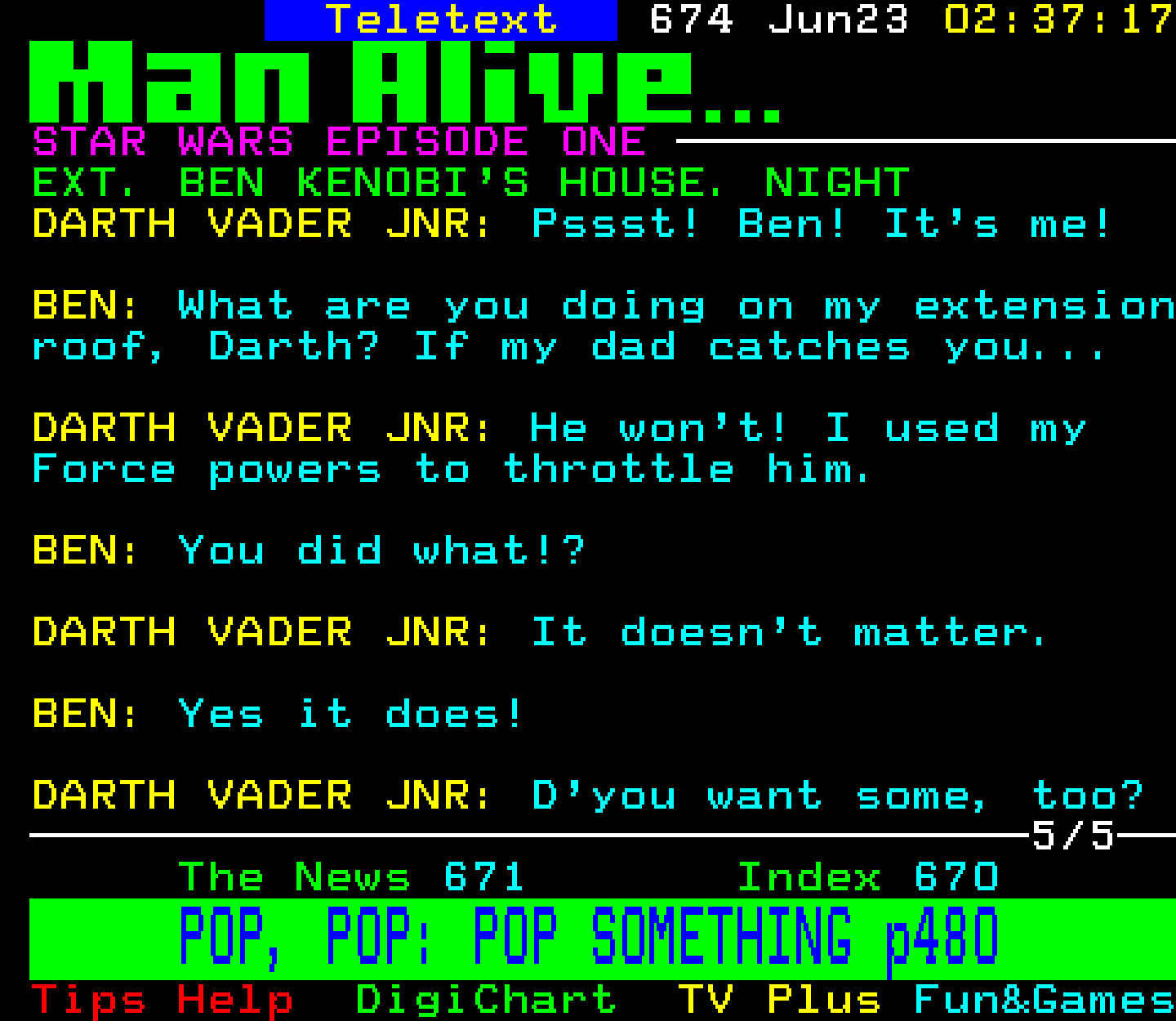 Digitiser, Teletext - 1999