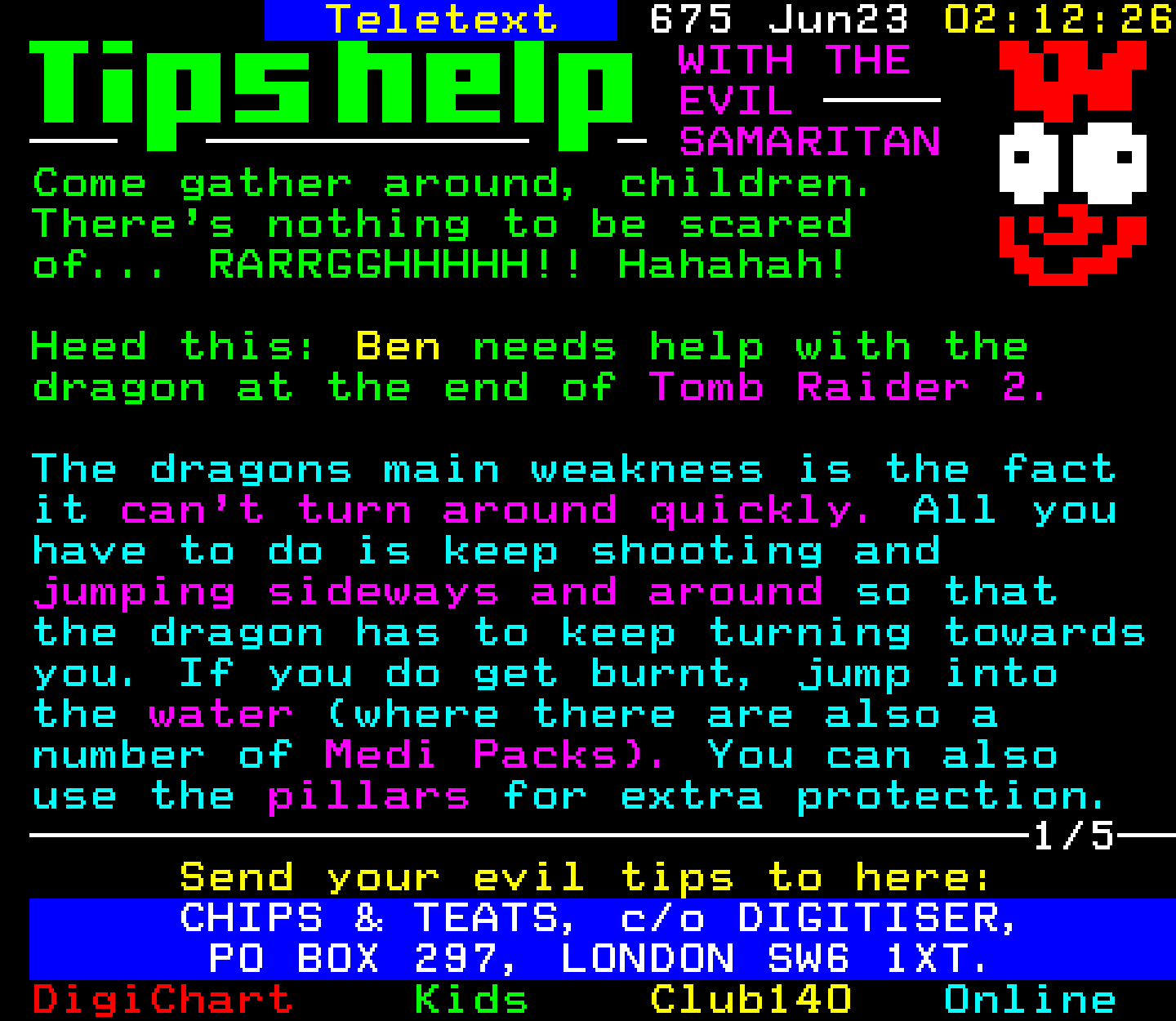 Digitiser, Teletext - 1999