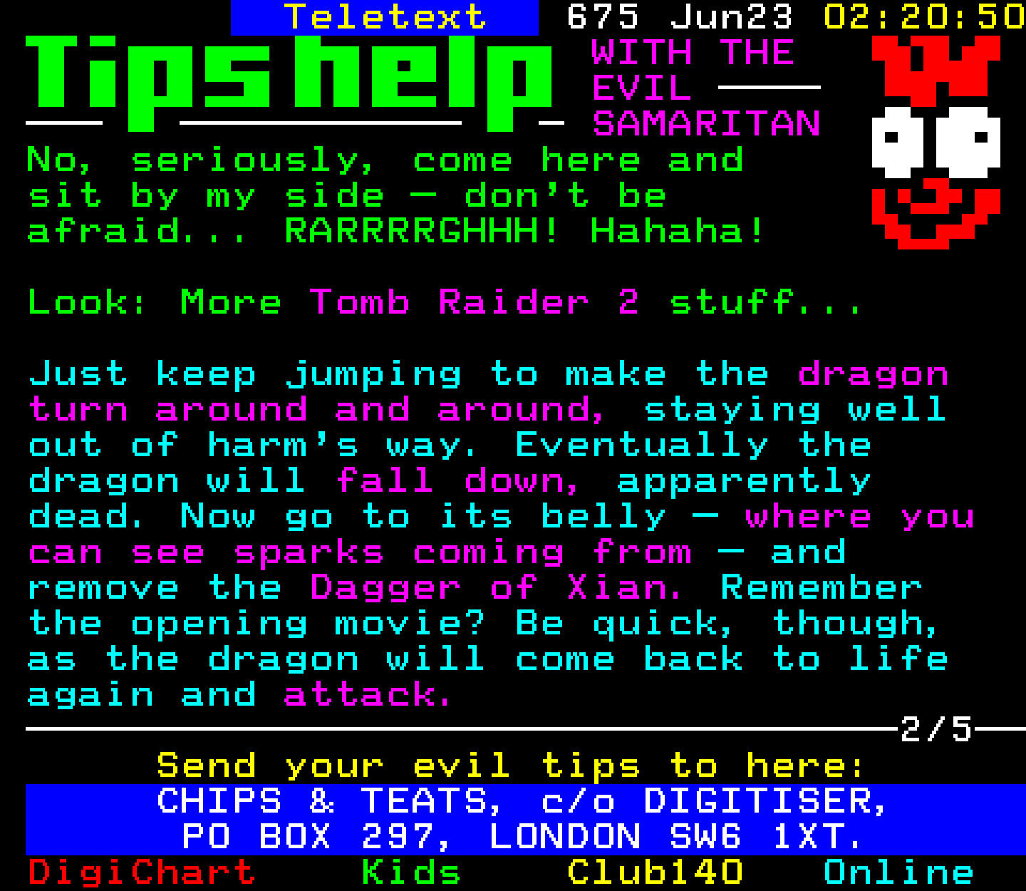 Digitiser, Teletext - 1999