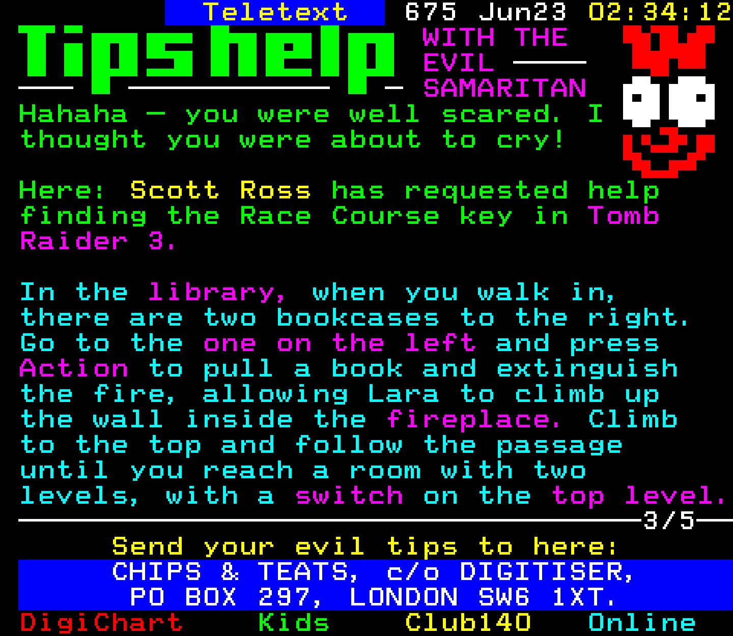 Digitiser, Teletext - 1999