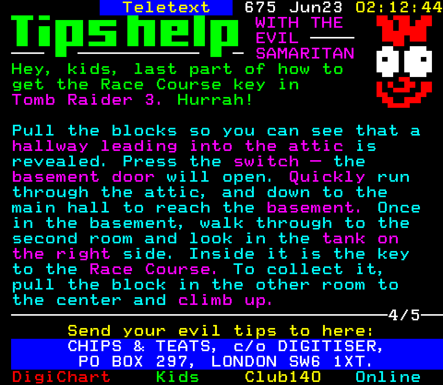 Digitiser, Teletext - 1999